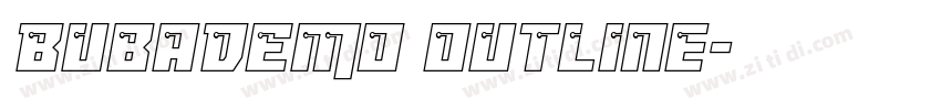 BubaDEMO Outline字体转换